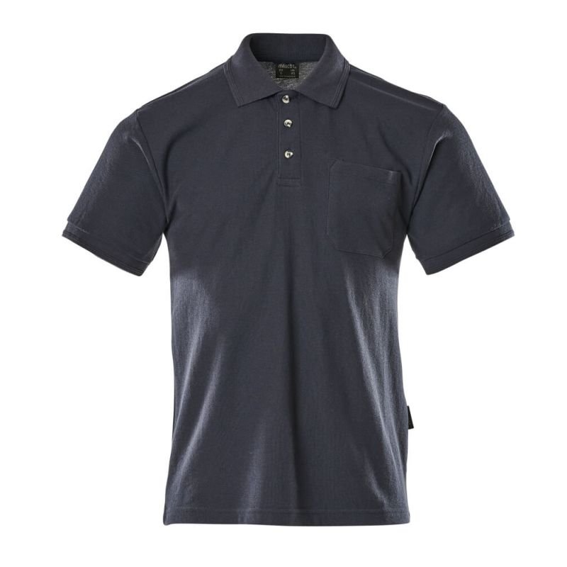 MASCOT® BORNEO Polo-Shirt, MARINE (60% BW/40% Polyester, 180 g/m²)