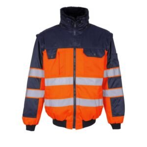 MASCOT® LIVIGNO MULTIFUNKTIONSJACKE, ORANGE/MARINE