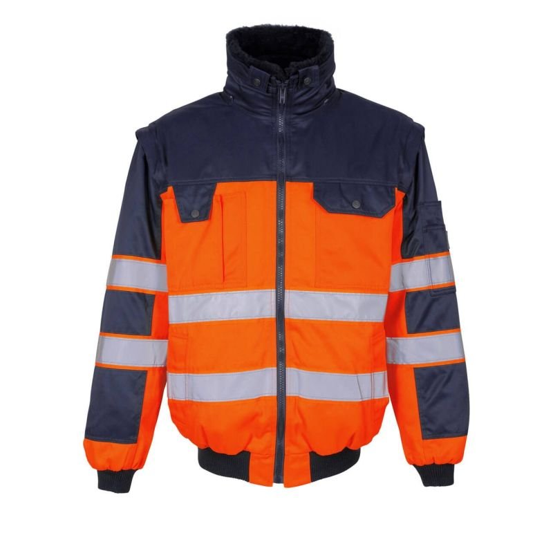 MASCOT® LIVIGNO MULTIFUNKTIONSJACKE, ORANGE/MARINE
