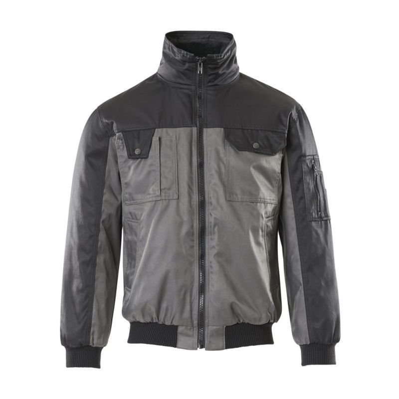 MASCOT® BOLZANO Pilotjacke, ANTHRAZIT/SCHWARZ (60% BW/40% Nylon, 240 g/m²)