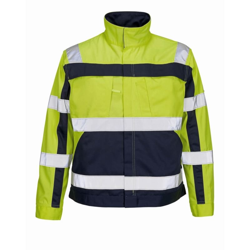 MASCOT® CAMETA Arbeitsjacke, GELB/MARINE Teflon®-behandelt (65% Polyester/35% BW, 310 g/m²)