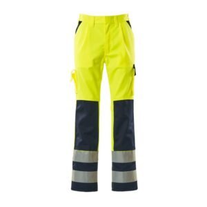 MASCOT® OLINDA Hose, GELB/MARINE Teflon®-behandelt (65% Polyester/35% BW, 310 g/m²)