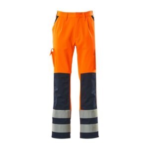 MASCOT® OLINDA Hose, ORANGE/MARINE Teflon®-behandelt (65% Polyester/35% BW, 290 g/m²)
