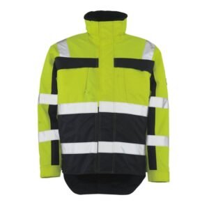 MASCOT® SAFE COMPETE Winterjacke, GELB/MARINE (100% Polyester (Mascotex®), 240 g/m²)