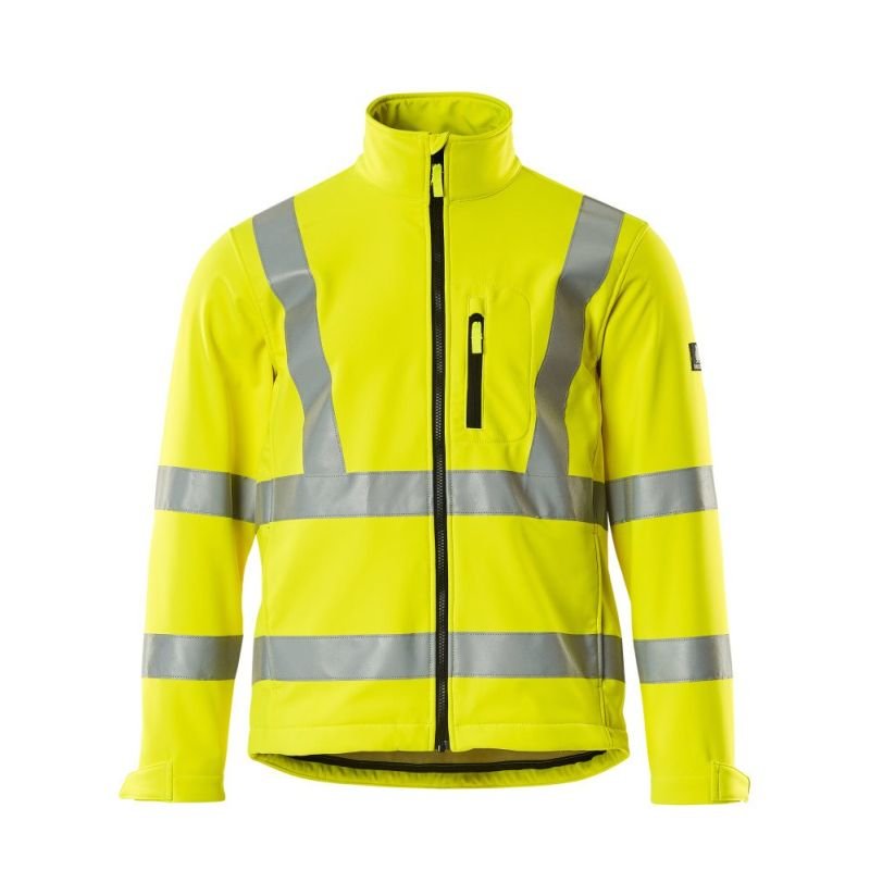 MASCOT® CALGARY Soft Shell Jacke, GELB (100% Polyester, 265 g/m²)