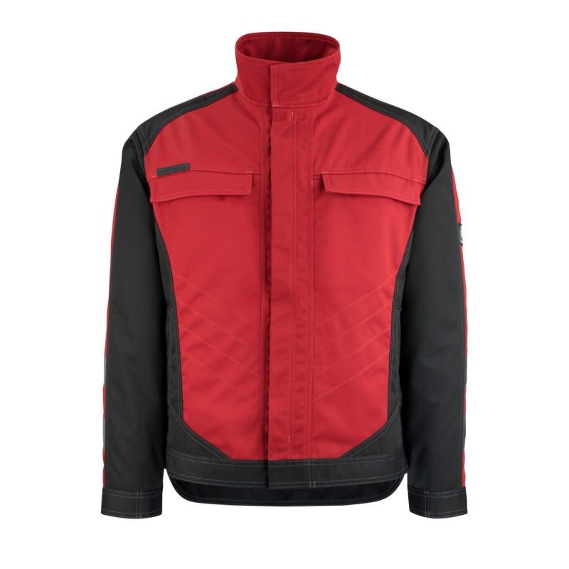 MASCOT® MAINZ Arbeitsjacke, ROT/SCHWARZ (70% Polyester/30% Tencel, 340 g/m²)