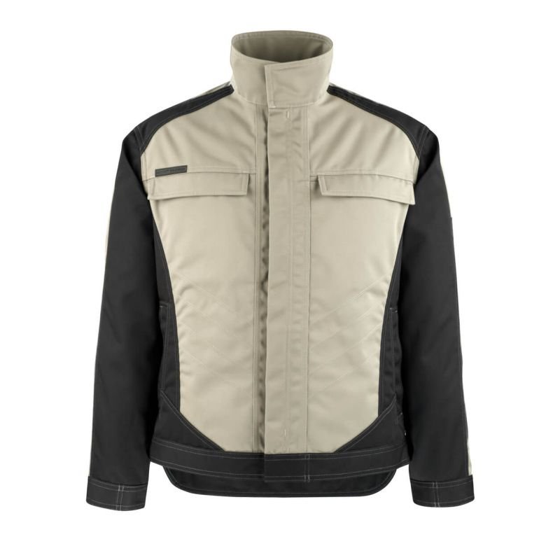 MASCOT® MAINZ Arbeitsjacke, HELLKHAKI/SCHWARZ (70% Polyester/30% Tencel, 340 g/m²)