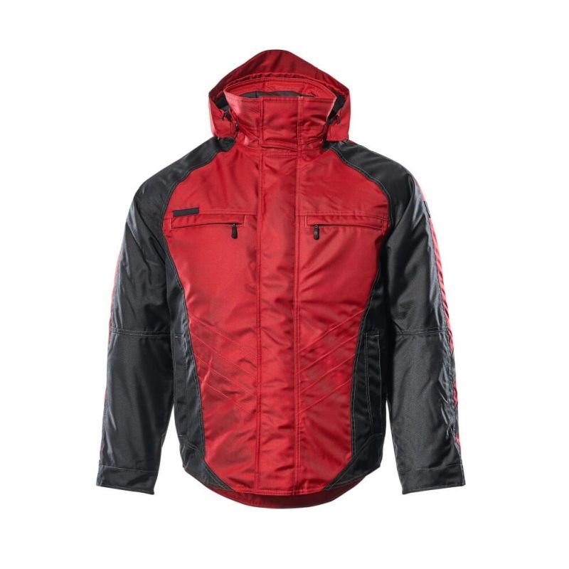 MASCOT® FRANKFURT Pilotjacke, ROT/SCHWARZ (100% Polyester/255 g/m²)