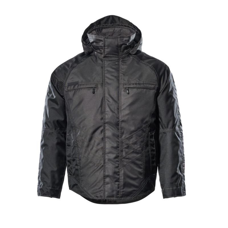 MASCOT® FRANKFURT Pilotjacke, DUNKELANTHRAZIT/SCHWARZ (100% Polyester/255 g/m²)