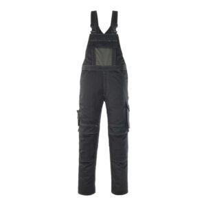 MASCOT® LEIPZIG Latzhose, SCHWARZ/DUNKELANTHRAZIT (70% Polyester/30% Tencel, 340 g/m²)