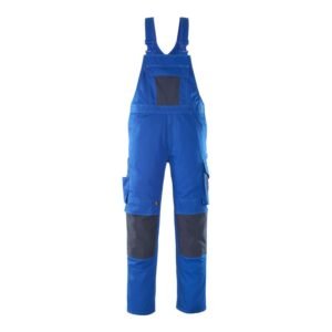 MASCOT® LEIPZIG Latzhose, KORNBLAU/SCHWARZBLAU (70% Polyester/30% Tencel, 340 g/m²)