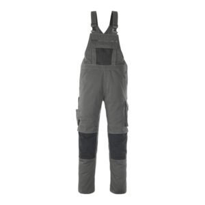 MASCOT® LEIPZIG Latzhose, DUNKELANTHRAZIT/SCHWARZ (70% Polyester/30% Tencel, 340 g/m²)