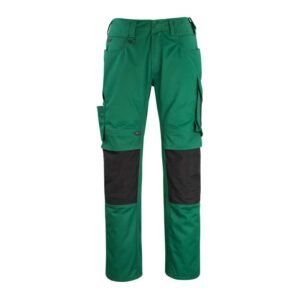 MASCOT® ERLANGEN Hose, GRÜN/SCHWARZ (70% Polyester/30% Tencel, 340 g/m²)