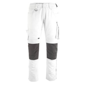 MASCOT® ERLANGEN Hose, WEISS/DUNKELANTHRAZIT  (70% Polyester/30% Tencel, 340 g/m²)