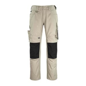 MASCOT® ERLANGEN Hose, HELLKHAKI/SCHWARZ (70% Polyester/30% Tencel, 340 g/m²)