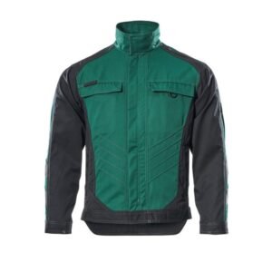 MASCOT® FULDA Arbeitsjacke, GRÜN/SCHWARZ (65% Polyester/35% BW, 270 g/m²)