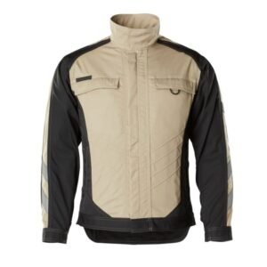 MASCOT® FULDA Arbeitsjacke, HELLKHAKI/SCHWARZ (65% Polyester/35% BW, 270 g/m²)