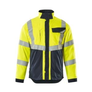 MASCOT® BIEL Arbeitsjacke, GELB/SCHWARZBLAU (60% Modacryl/39% BW/1% Kohlefasern, 275 g/m²)