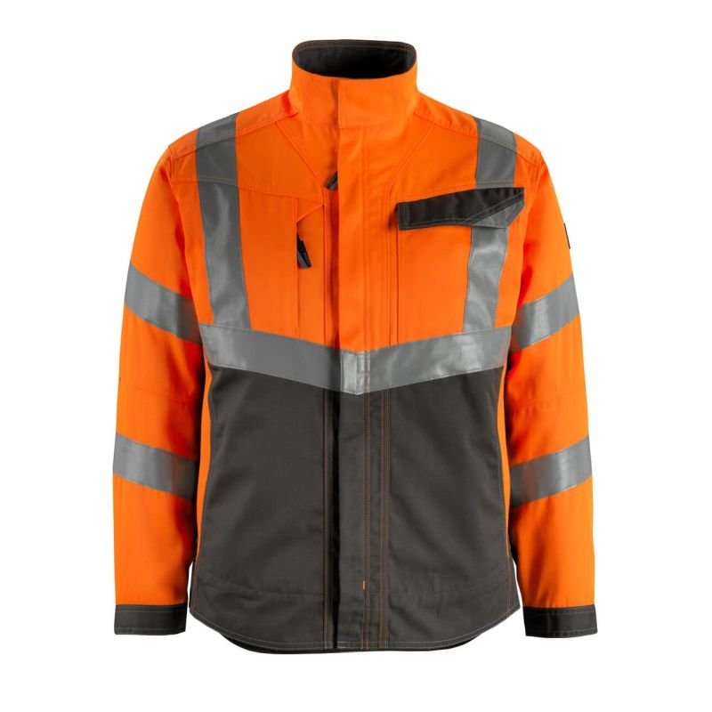 MASCOT® OXFORD Jacke, ORANGE/DUNKELANTHRAZIT Teflon®-behandelt (65% Polyester/35% BW, 290 g/m²)
