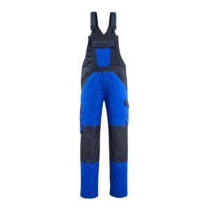 MASCOT® LEETON Latzhose, KORNBLAU/SCHWARZBLAU ( 65% Polyester/35% BW, 245 g/m²)