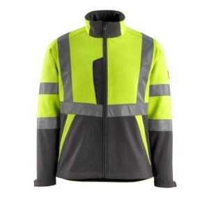 MASCOT® KIAMA Soft Shell Jacke, GELB/DUNKELANTHRAZIT (100% Polyester, 280 g/m²)