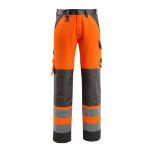 MASCOT® MAITLAND Warnschutz-Bundhose, HI-VIS ORANGE/ DUNKELANTHRAZIT (80% Polyester/20% BW, 285 g/m²