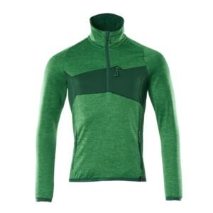 MASCOT® Accelerate Fleecepullover mit kurzem Reißverschluss grasgrün/grün