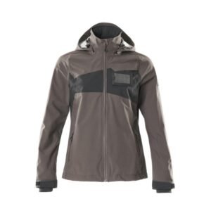 MASCOT® Accelerate Hard Shell Jacke, Damen, leicht dunkelanthrazit/schwarz