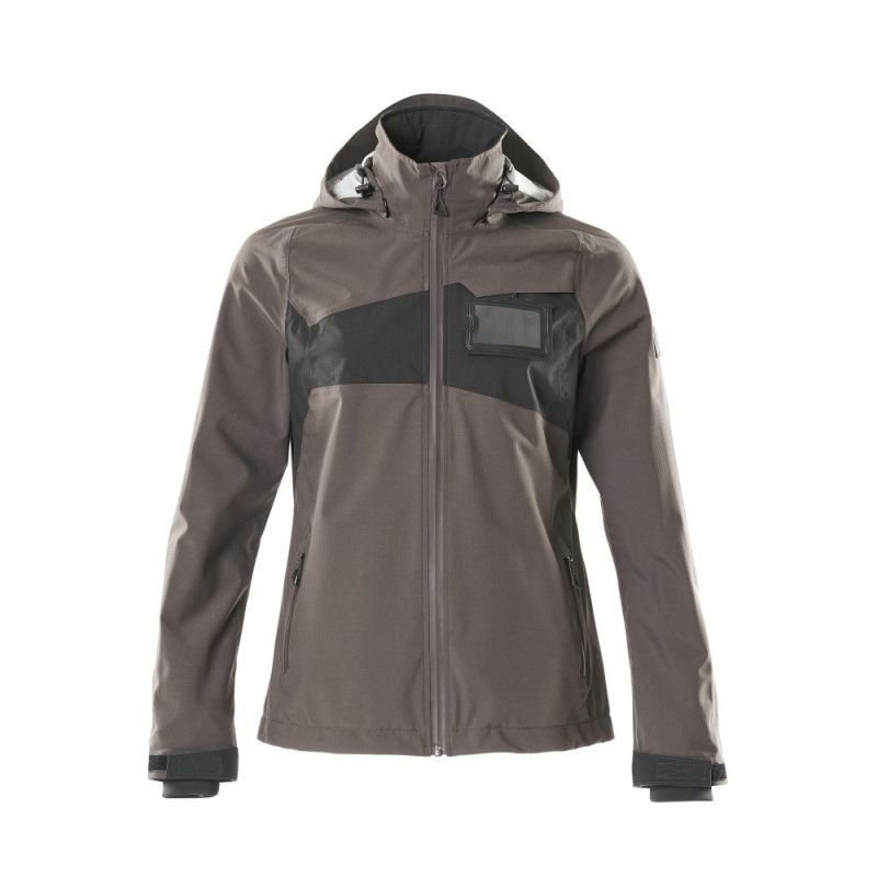 MASCOT® Accelerate Hard Shell Jacke, Damen, leicht dunkelanthrazit/schwarz