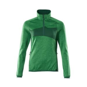 MASCOT® Accelerate Fleecepullover mit kurzem Zipper, Damen grasgrün/grün