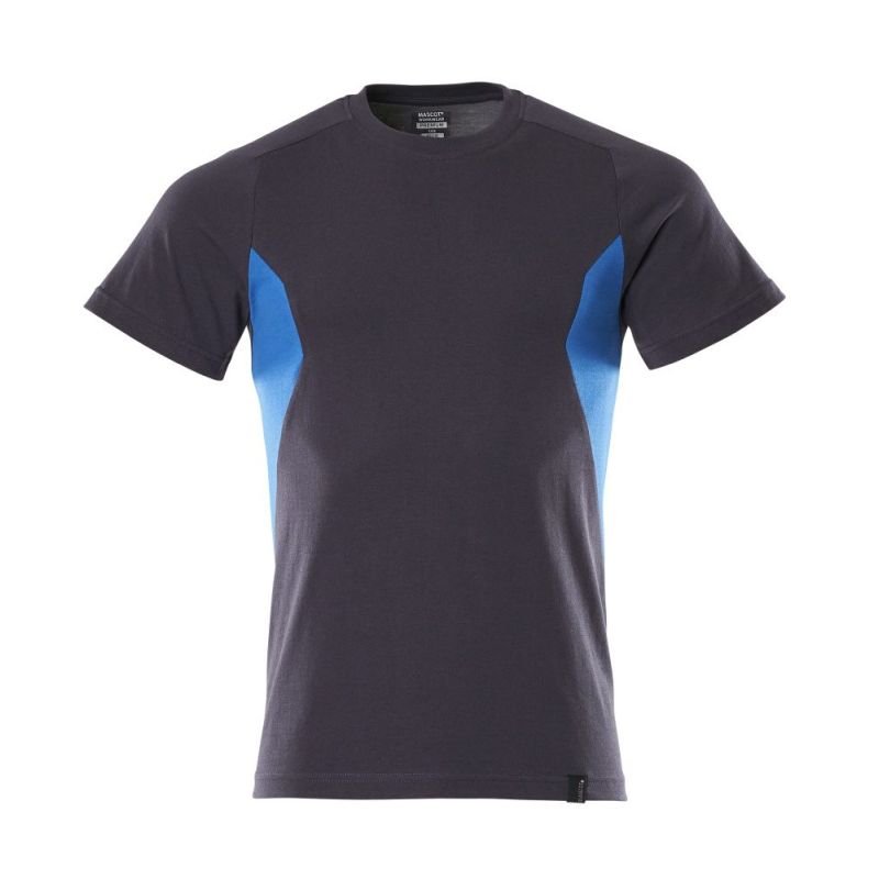 MASCOT® Accelerate T-Shirt, moderne Passform schwarzblau/azurblau