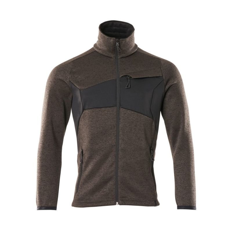 MASCOT® Accelerate Strickpullover mit Reißverschluss dunkelanthrazit/schwarz