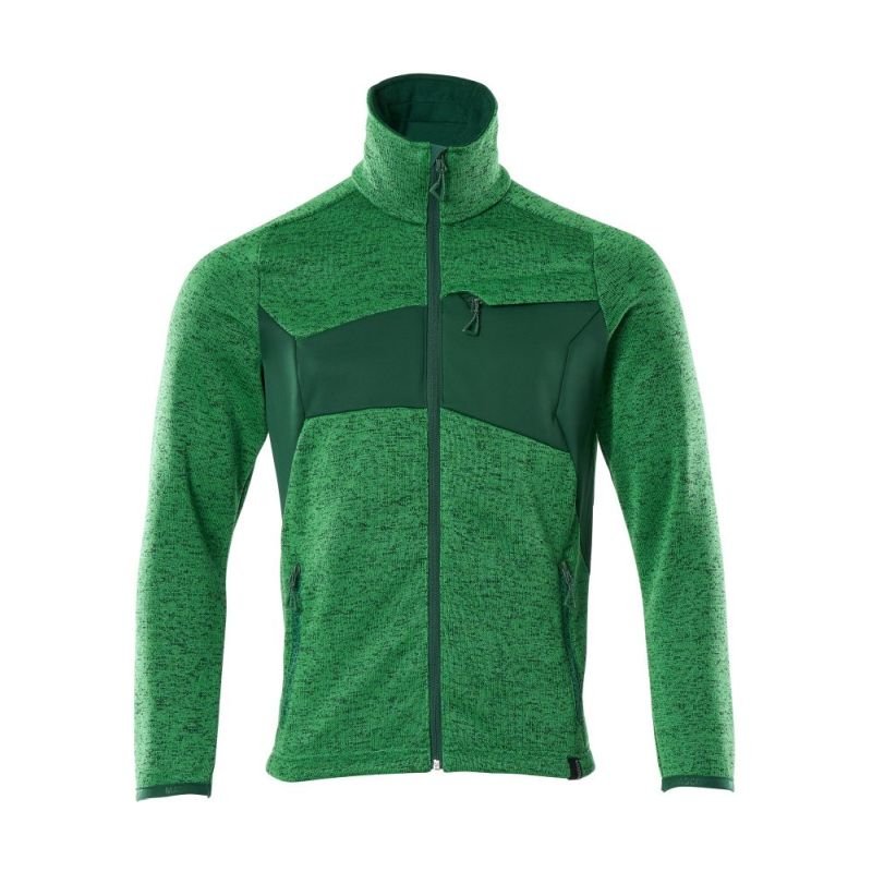 MASCOT® Accelerate Strickpullover mit Reißverschluss grasgrün/grün