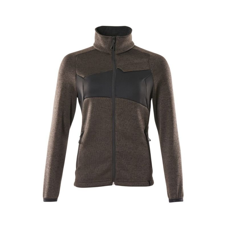 MASCOT® Accelerate Strickpullover mit Reißverschluss, Damen dunkelanthrazit/schwarz