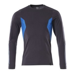 MASCOT® Accelerate T-Shirt, Langarm, Modern Fit schwarzblau/azurblau