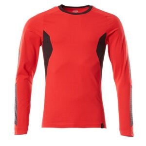 MASCOT® Accelerate T-Shirt, Langarm, Modern Fit verkehrsrot/schwarz