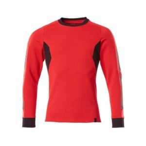 MASCOT® Accelerate Sweatshirt, moderne Passform verkehrsrot/schwarz