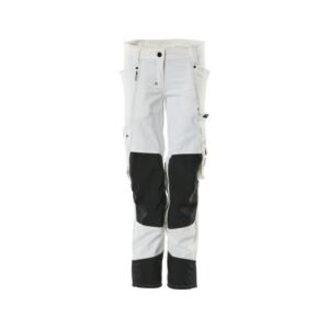 Hose mit Knietaschen, Damen, Pearl, Farbe: weissGröße 76C34