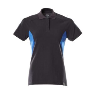 MASCOT® Accelerate Polo-Shirt, Damen schwarzblau/azurblau