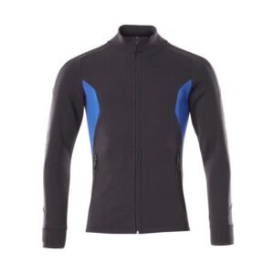 MASCOT® Accelerate Sweatshirt mit Reißverschluss,modern Fit schwarzblau/azurblau