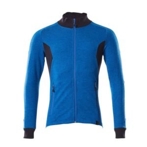 MASCOT® Accelerate Sweatshirt mit Reißverschluss,modern Fit azurblau/schwarzblau