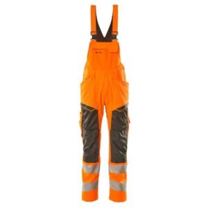 MASCOT® Accel. Safe Latzhose Latzhose, Knietaschen, Stretch-Einsätze hi-vis orange/dunkelanthrazit