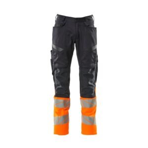 MASCOT® Accelerate Safe Hose mit Knietaschen, schwarzblau/hi-vis orange