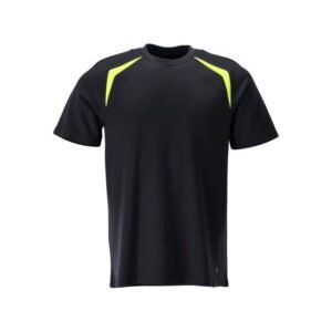 MASCOT® Ac.Multisafe T-shirt moderne Passform schwarzblau/hi-vis gelb