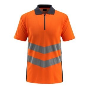 MASCOT® MURTON Polo-Shirt, ORANGE/SCHWARZBLAU (50% Polyester/50% BW, 170 g/m²)