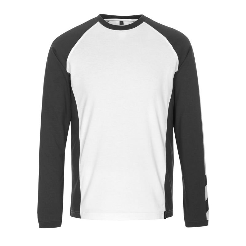 MASCOT® BIELEFELD T-Shirt, WEISS/DUNKELANTHRAZIT (60% BW, 40% Polyester/ 195 g/m²)