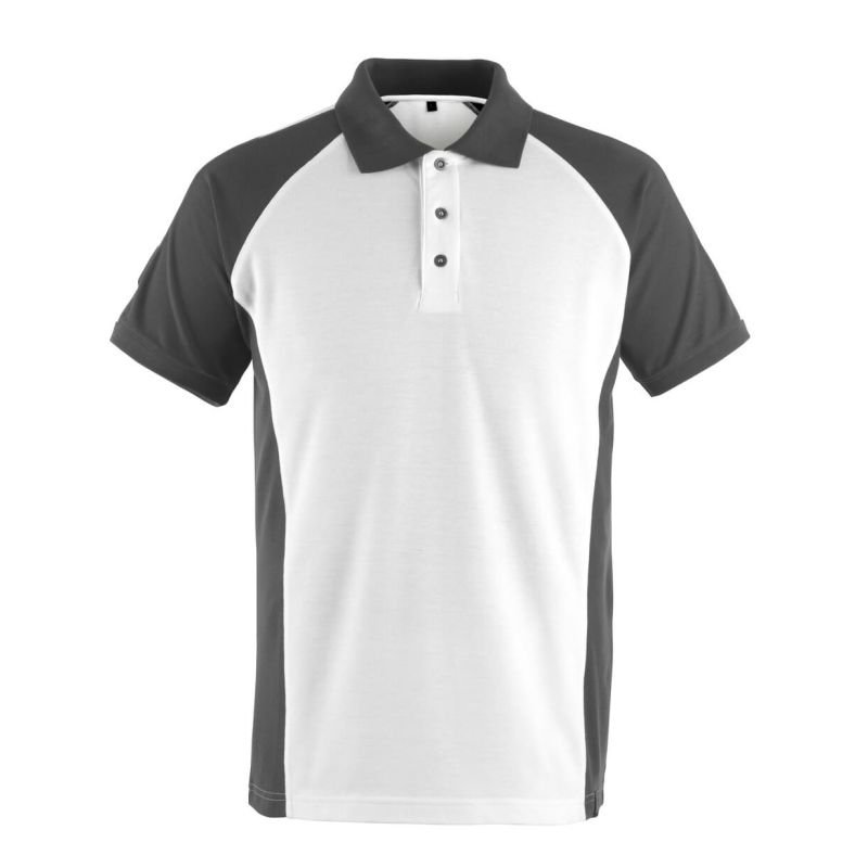 MASCOT® Bottrop Polo-shirt weiss/dunkelanthrazit