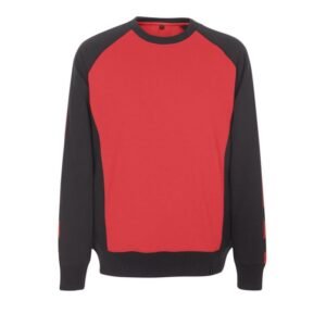 MASCOT® WITTEN Sweatshirt, ROT/SCHWARZ (60% BW/40% Polyester, 340 g/m²)