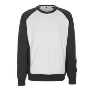 MASCOT® WITTEN Sweatshirt, WEISS/DUNKELANTHRAZIT (60% BW/40% Polyester, 340 g/m²)