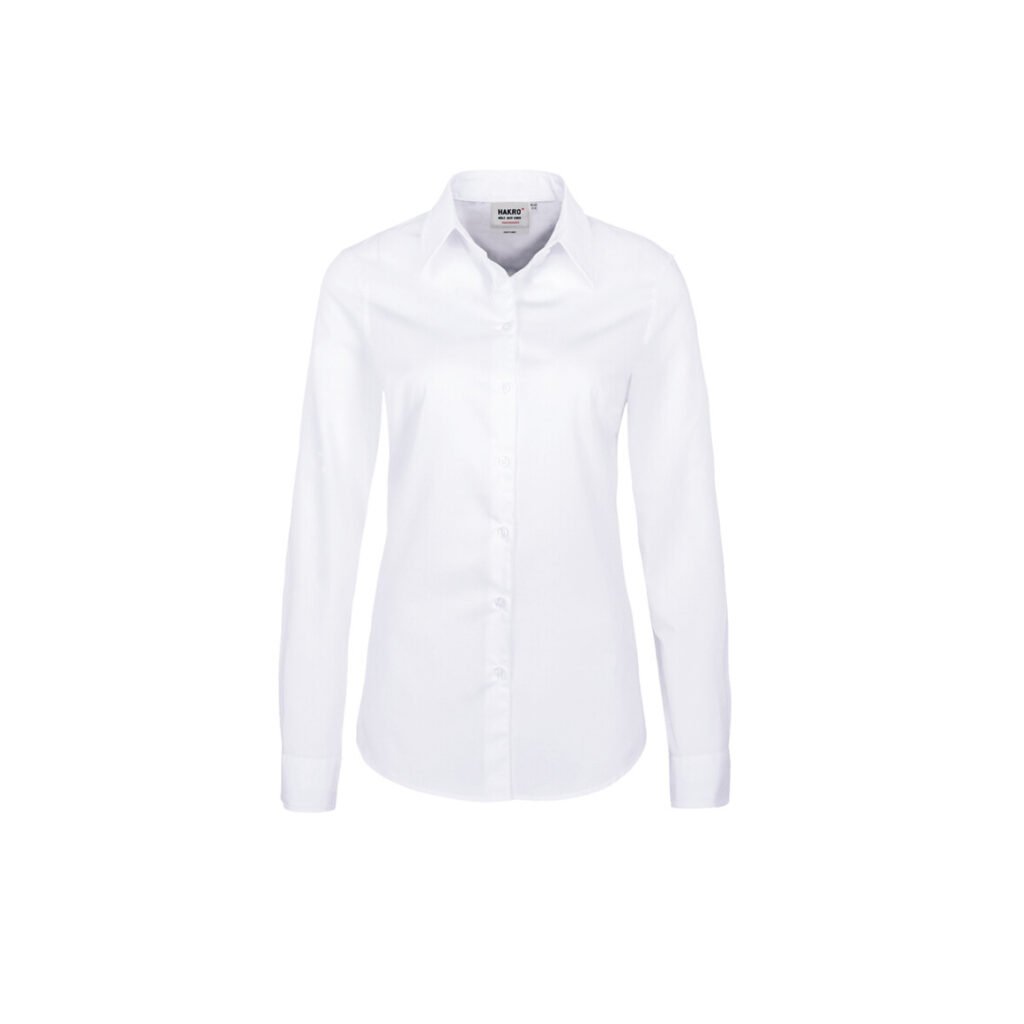 "Bluse 1/1arm ""performance"", 60% Baumwolle/40% Polyester, weiß"